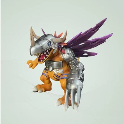 Digimon Metal Greymon Anime Figure Pvc Collectible Model Statue Desktop Decoration For Anime Fans And Collection Enthusiasts
