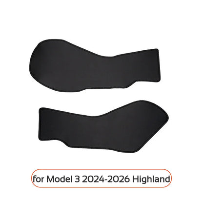 For Tesla Model 3 Y 2021-2026 LHD Center Console Two Side Anti Kick Pad Protector PU Leather Sticker Foot Cover Car Accessories