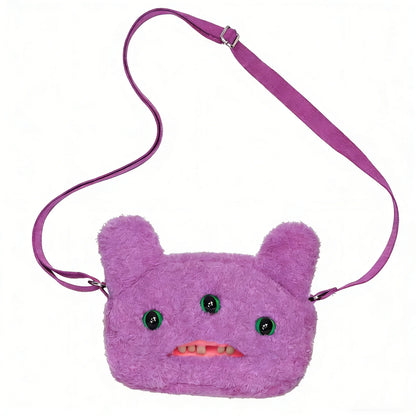 Fugglers Ugly Tooth Monster Fluffy Crossbody Bags Cute Fugg Plush Purse Shoulder Backpack Wallet Girls Boys Cartoon Animal 22CM