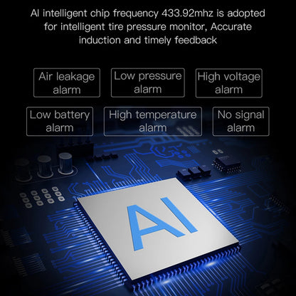 High-precision Solar TPMS Tire Pressure Tyre Temperature Monitoring Alarm System Wireless Motorcycle Replacement Parts