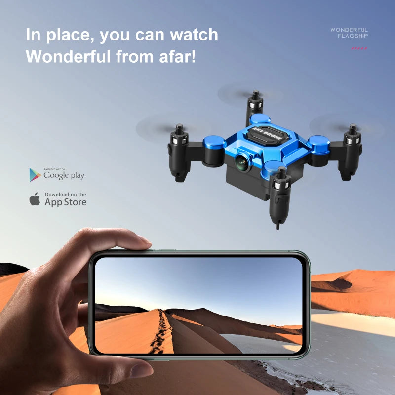 New K04 Mini Drone with Camera RC Quadcopter Altitude Hold Small Durable UAV Toy for Beginners Portable Remote Control Aircraft