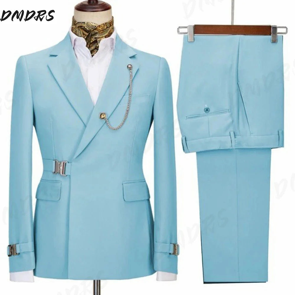 Wedding Suits For Men Elegant Blazers Set 2 Pieces Formal Classic Jackets Pants Full Coats Luxury Business 2026 Costume