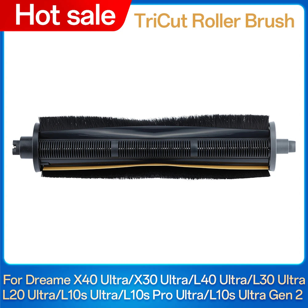 TriCut Brush For Dreame X40 Ultra X30 Ultra L40 Ultra L30 Ultra L20 Ultra L10s Ultra Tangle Roller Brush Replacement Parts