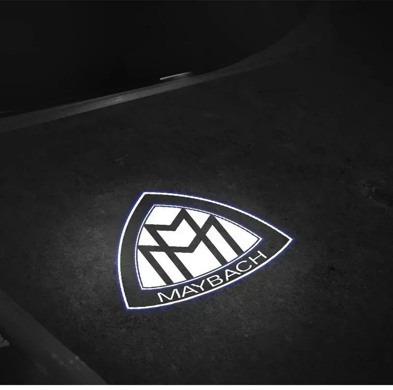 QQ 2pcs Car door welcome light logo Emblem Mercedes Benz AMG A C E GLC GLA GLE GLB Class W177 W205 W212 W213 X253 X156 W166 X247