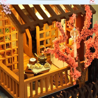 Diy Mini Wooden Dollhouse With Furniture Light Kit Doll House Casa Miniature Accessories Handmade Wooden Toys Birthday Gifts