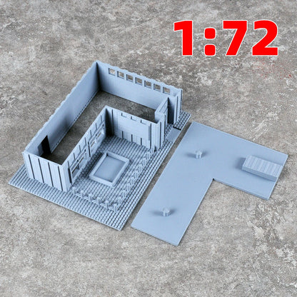 Assembly Architectural Miniature Bungalow Garage Villa Office Building Railway Railroad Diorama Scale Model Kit 1/64/72/87/150ho