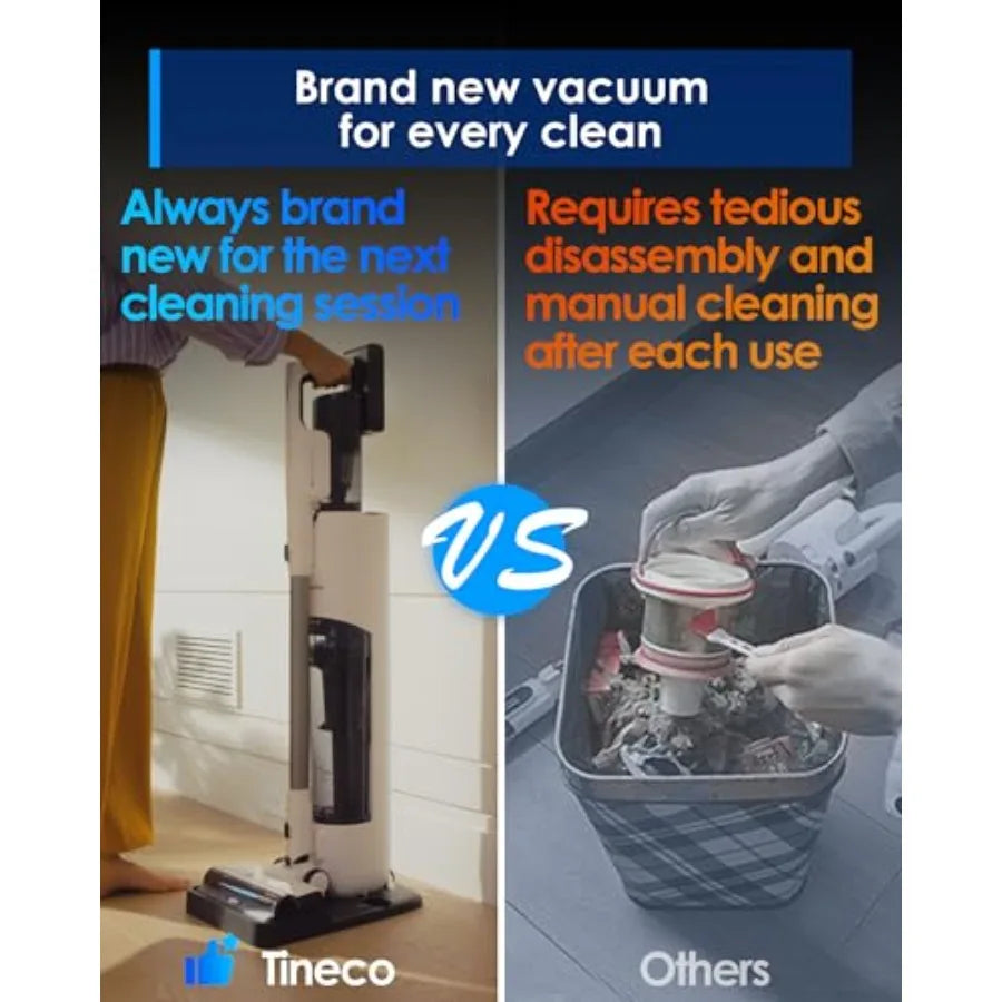 Stick vacuum cleaner for pet hair, carpet hard floor: Pure ONE Station 5 cordless smart vacuum with 2.5L auto dust base, full-p