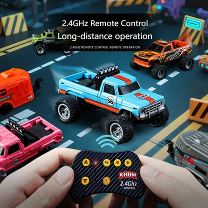 Top RC Car MINI Alloy 1/64 Remote Control Car Convenient to Carry 60 Minutes of Work Time Children's Gifts Electronic Toys