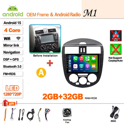 9 inch for Nissan Pulsar 6 NB17 2014 - 2018 Android 16 Wireless CarPlay Car Radio Video Multimedia Player GPS Navi DSP Stereo 4G