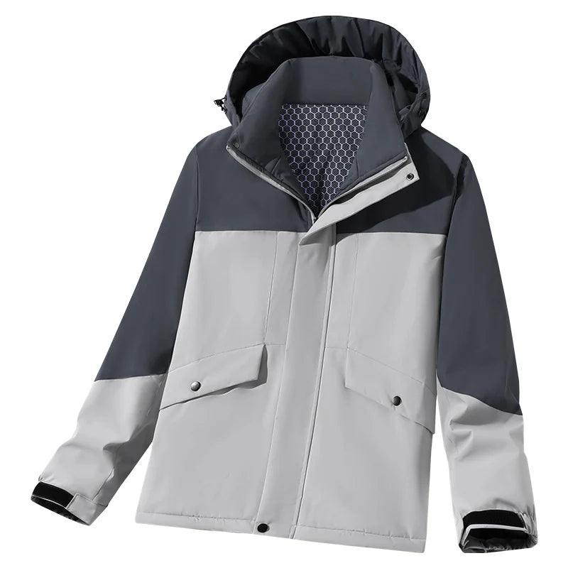 Unisex Couple Three Proof Outdoor Ski Mountaineering Cotton Coat Windproof Waterproof Cold Resistant High Quality Thermal Hooded