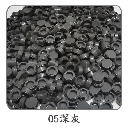 900pcs 52 Colors City Building Blocks Flat Tile 1x1 Round Bricks DIY Enlighten Blocks Parts 98138 Blocks for Children Boys Girls