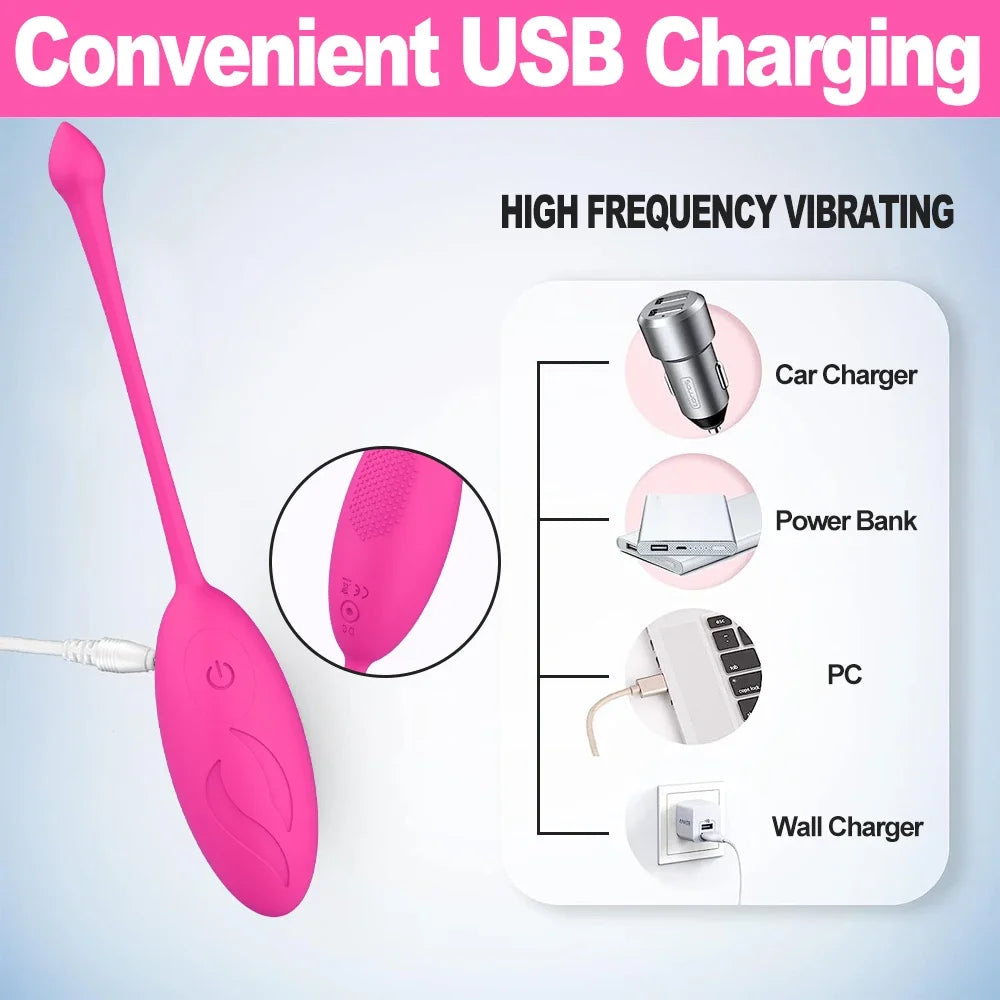 Women Vibrating Egg Vagina Vibrator Remote Control Wearable Panties Vibrator Female Masturbation Interaction Sex Toy for Couples