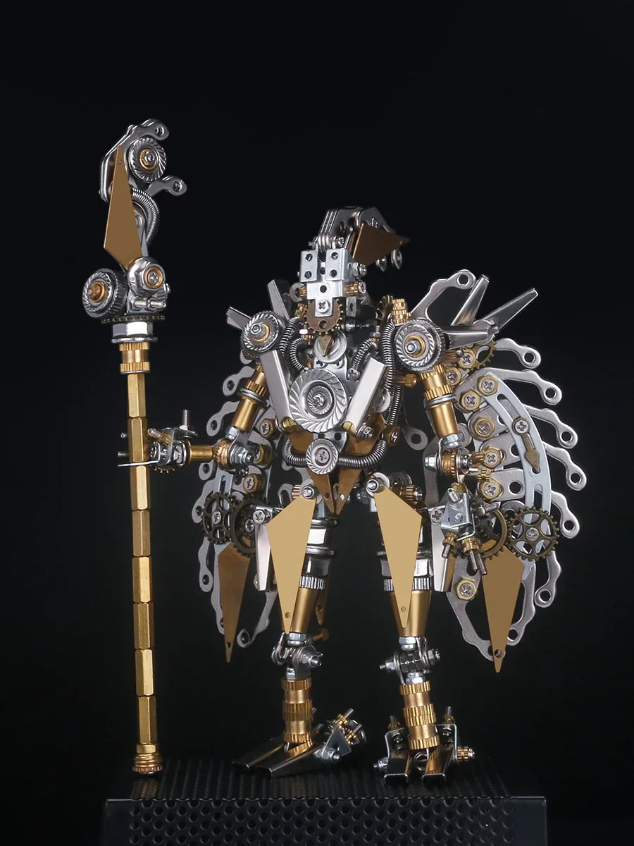 16cm Mechanical Party Metal Trendy 3D Three-Dimensional Assembled Toys Chinese Style 1/12 Robot Model Creative Collection Crafts