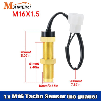 85MM Tachometer with LCD Hour Meter For Marine Boat Car RPM Gauge 8000rpm 6000rpm RPM Meter Tach Gauge 7 Colors LED Backlight