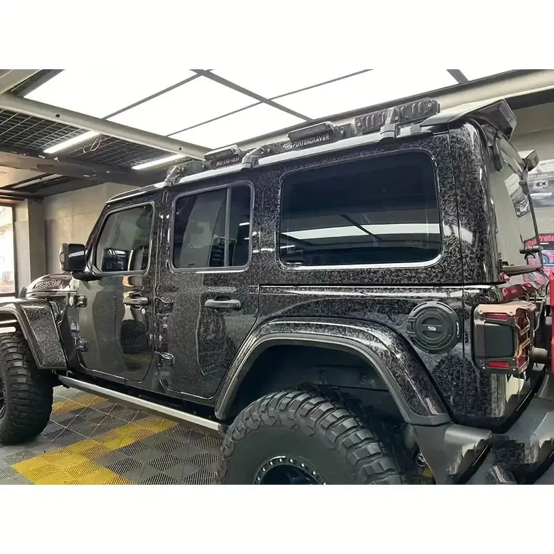 Premium PET Gloss Forged Carbon Fiber Vinyl Wrap Roll Self Adhesive Decal Vehicle Car Wrapping Foil