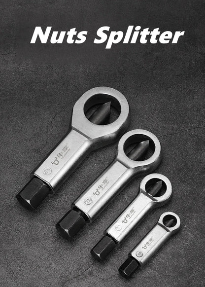 Nut Screw Splitter Set Remover Tools,Rusted Nut Breaker,Steel Nut Remover Extractor,Manual Pressure Nut Cracker Metal Splitter