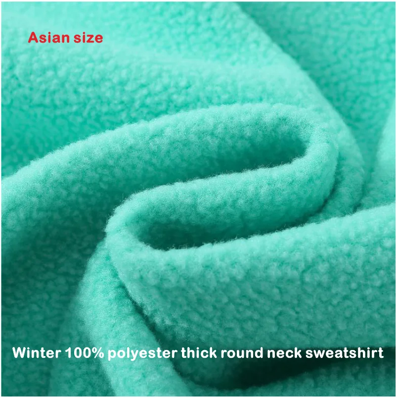 Customized Thick Winter Loose Sports Shirt With Printed Embroidery LOGO Round Neck Hoodie Personal Company Work Uniform
