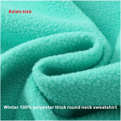 Customized Thick Winter Loose Sports Shirt With Printed Embroidery LOGO Round Neck Hoodie Personal Company Work Uniform