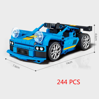 City Technique Speed Racing Car old Classic Sport Model Building Brick Super Racer Great Rally Vehicles Block Christmas gift Toy