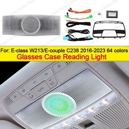 For Mercedes Benz E-Class W213 2016-2021 Led 64 Colors Air Vents AMG E43 E53 3D Rotating Tweeter Speaker Interior Ambient Light