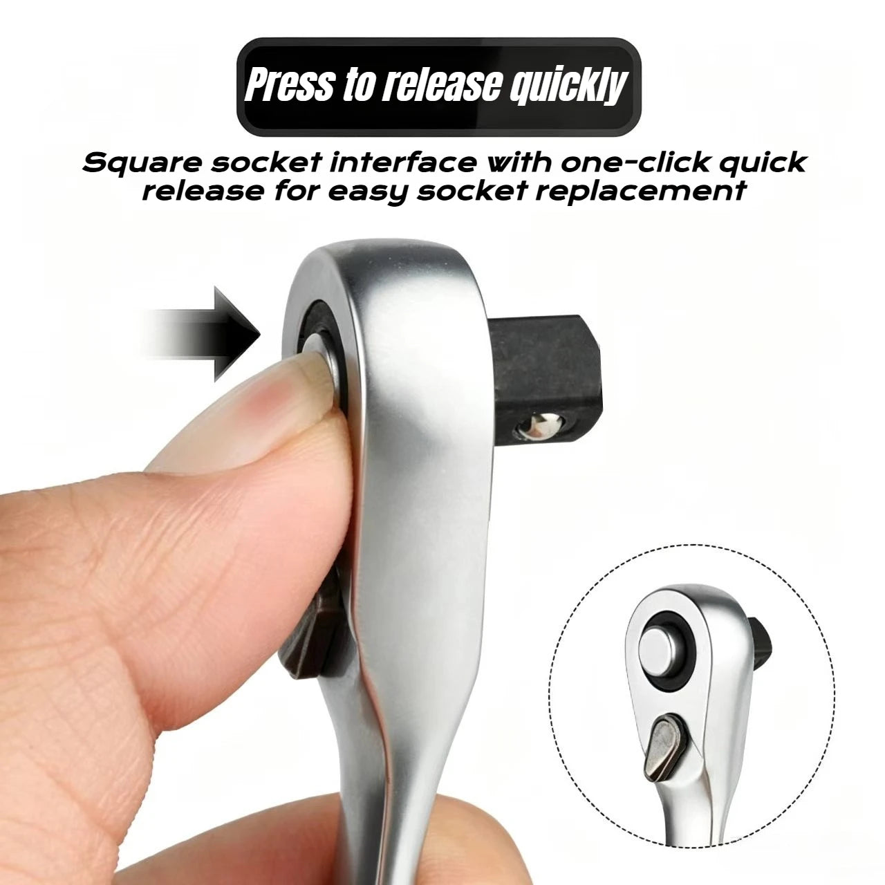 1/4" Mini Ratchet Wrench Drive Ratchet 72tooth Drive Socket and Screwdriver Hex Torque Wrench Multifunctional Hand Tools Repair