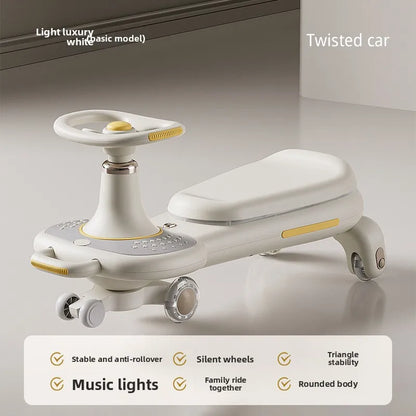 Twist Ride Car Two Seater Toddlers Adults 2025 Model Baby Swinging Car Adults Can Sit Children's Wiggle Car
