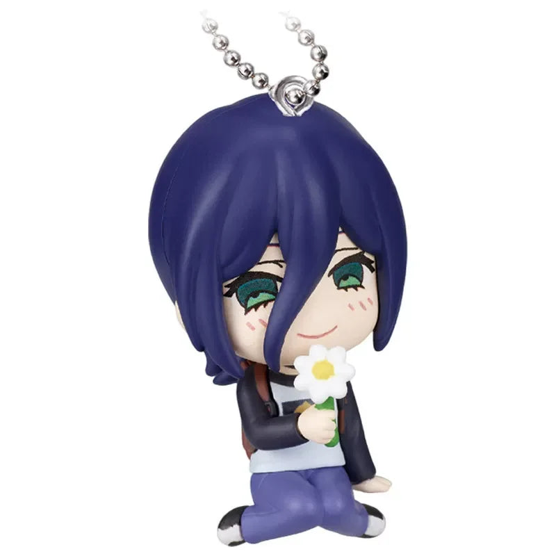 Chainsaw Man 3d Figure Keychain Anime Gashapon Pendant Reze Makima Denji Pochita Collectible Bag Decoration For Anime Fans