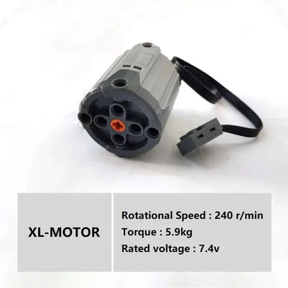 Technical Electronic Building Block MOC Refit Accessories Micro-motor RC Power Functions Parts Creative DIY Car Bricks Kids Toys