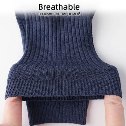 HSS Brand 2026 New 85% Pure Cotton Men Socks Casual Business Stripe Deodorant Breathable Man Travel Winter Sock 5 Pairs / Lot