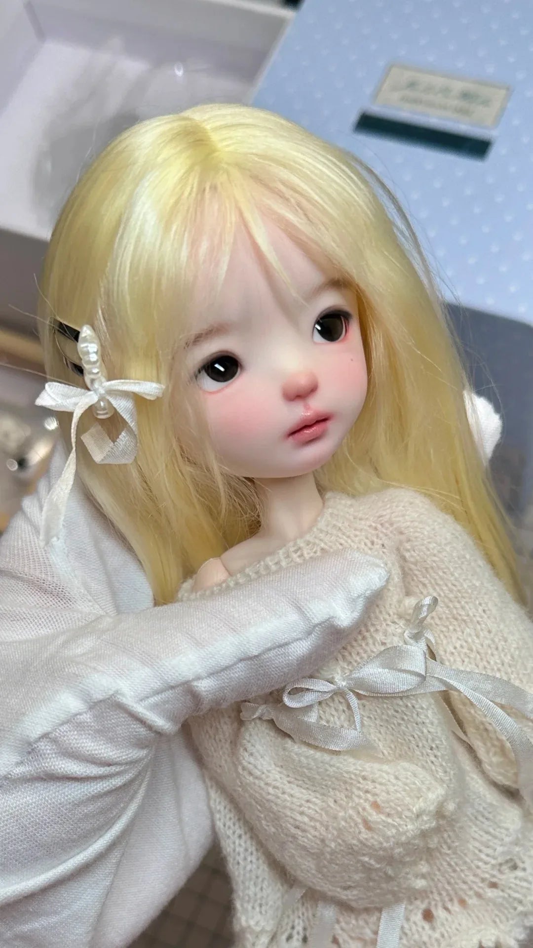 Amber 1/6 SD BJD Doll jale doudou Head Cute Beautiful Girl Resin Toy Gift Just the Head High  Just head makeup