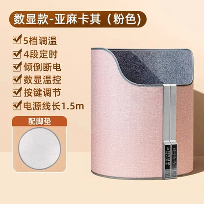 220V Electric Foot Warmer Under Desk Heating Pad for Office Winter Warmth Leg Heating Blanket CDB