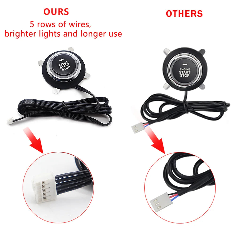 Universal central locking Car start stop button alarm with remote starter Automotive start stop system For Golf/Passat/Chevrolet