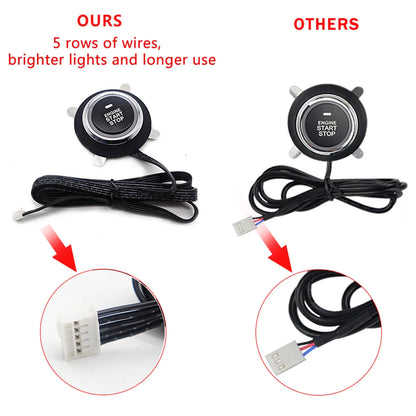 Universal central locking Car start stop button alarm with remote starter Automotive start stop system For Golf/Passat/Chevrolet