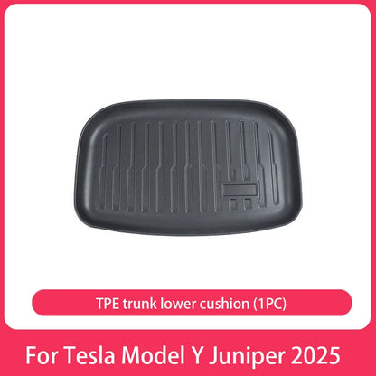 AITESLCAR for Tesla Model Y Juniper/Launch 2025 Rear Seat Backrest Protective Pad Cargo Liner Trunk Mat Anti-Kick Pad Accessori