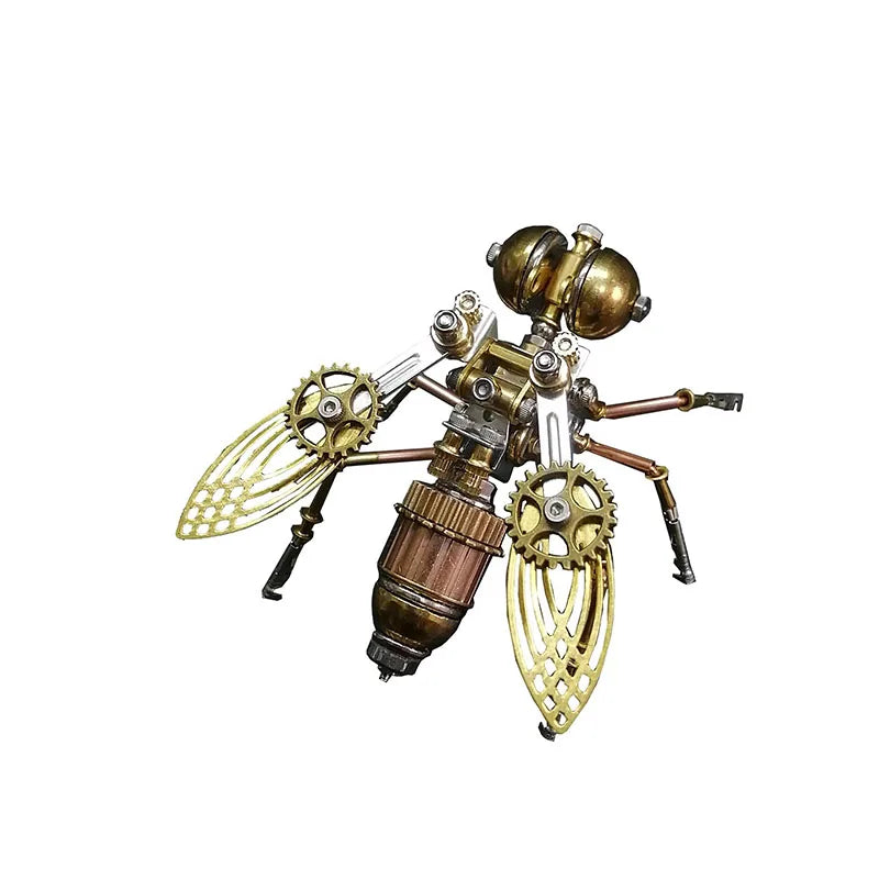 3D Cyberpunk Machinery DIY Metal Assembled Model Bee Series Insect Craft Puzzle Kit Ornament Kid Three-dimensional Creative Gift