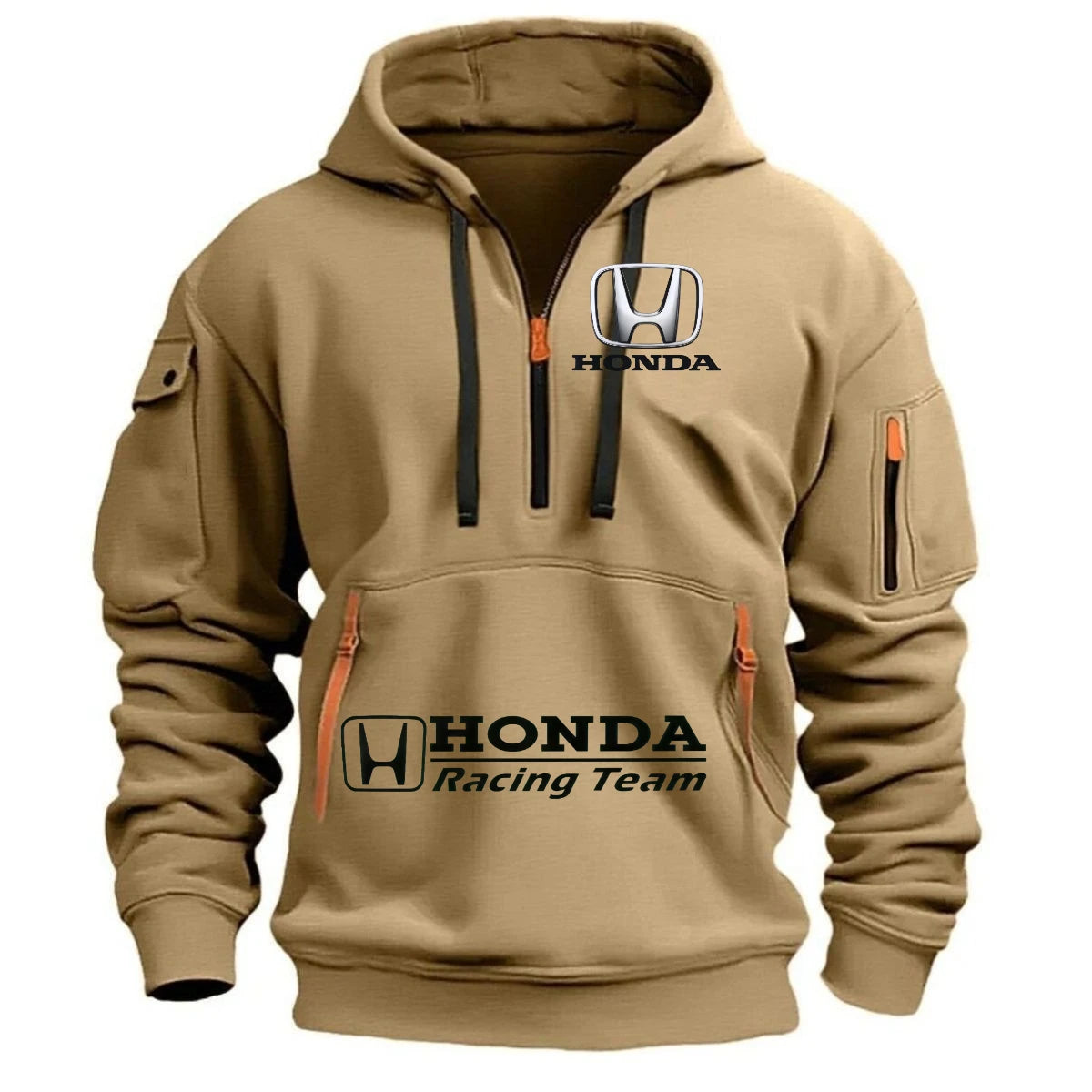 2026 Honda Men's Autumn/Winter Sports Hoodie Zipper Hoodie Coat Pocket Trendy Pullover