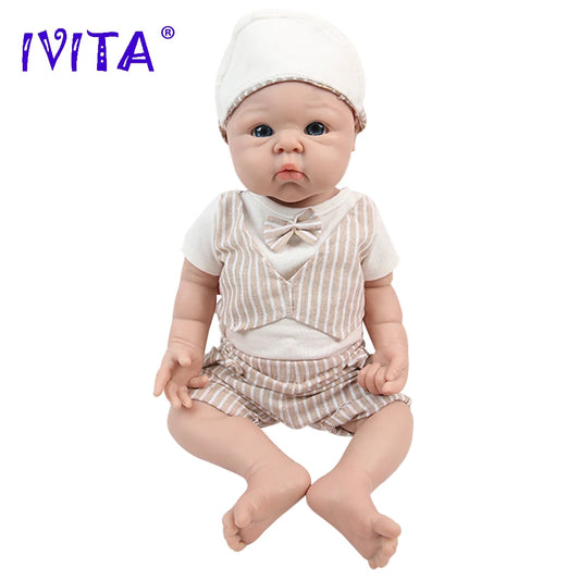 IVITA WB1525 47cm 3298g 100% Full Body Silicone Reborn Art Doll Realistic Dolls Soft Toys DIY Blank for Adult Collectors Gift