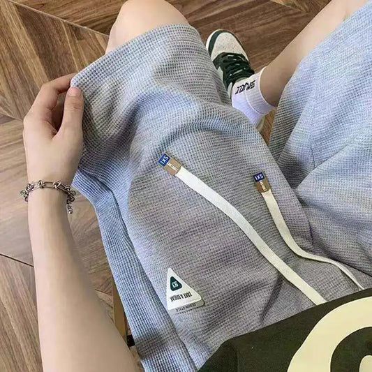 Casual Sporty Five-Quarter Length Shorts Loose Fit High Street Versatile Four-Quarter Length Summer City Walk Straight Leg