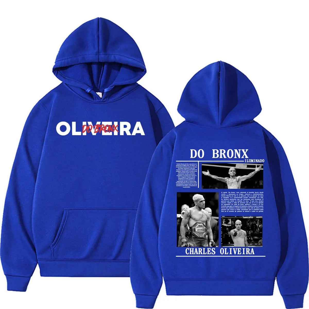 Limited Do Bronx Charles Oliveira Graphic Hoodies Men Women Harajuku Retro Gothic Sweatshirt Casual Fleece Long Sleeve Pullovers