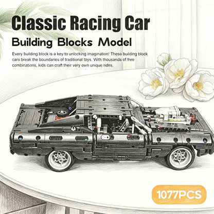 1077PCS Technology Racing Car Building Blocks Set DIY Creative Puzz Assemble Bricks Toys for Kids Boys Adults Gift for Christmas