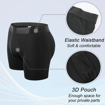 Men’s Padded Underwear Butt Lifter Boxer Briefs Shorts Hip Booty Shaper Shapewear Enhancer Panties