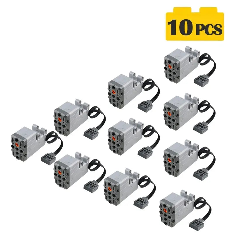 New Enhanced Servo Motor 88004 Building Block Power Functions MOC Technical Car Model Steering Bricks Toys Accessory 1/2/4/10PCS