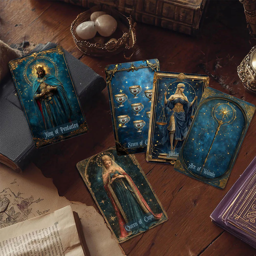 78 Cards Celestial Tarot Deck 13x8 Cm Connect with Universal Energy, Unlock Your Inner Potential Paper Manual