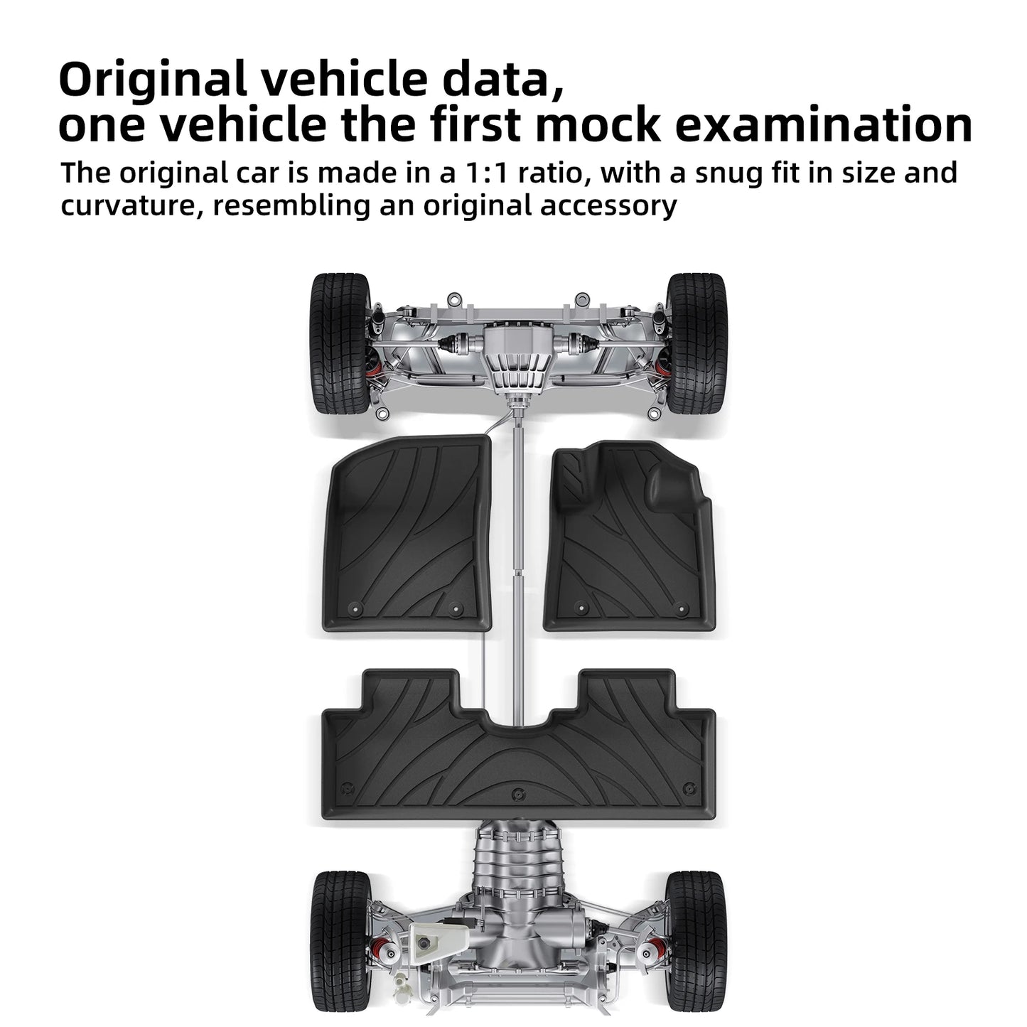 Right Drive for Geely Starray EM-i 2025 2026 Car Floor Mats Cargo Liner Trunk Pad TPE 3D Foot Mat All Weather BLACK