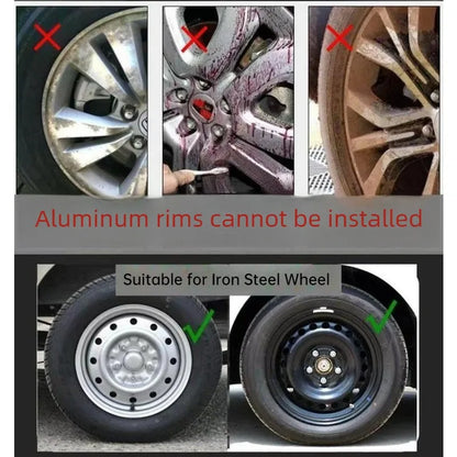 4PCS/set Universal Car Iron Steel Wheel  Hubcap R14 R15 R16 Inch Replacement Hub Caps Wheel Rim Cover PP Tire Accessories