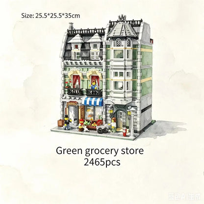 2352 pcs Green Grocer Compatible  15008  84008 Building Blocks Bricks Birthday Christmas Gifts Toys