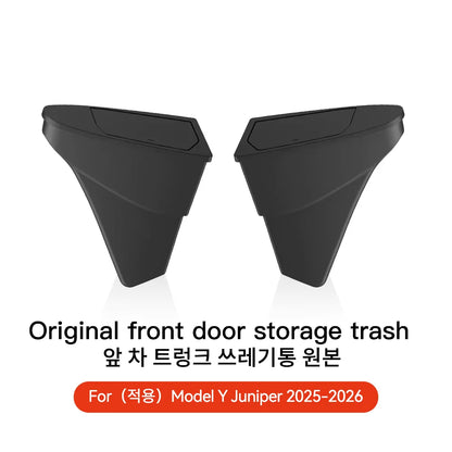 YZ For Tesla Model 3 Higland Y Juniper 2026 Rear Trash Can Storage Box With Cover Car Speical Organizer Umbrella Box Accessories