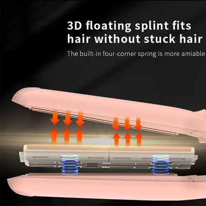 2-in-1-Flat Hair Straightener & Curling Iron, Infrared Ion Reduces Frizz, Suitable for Straight Hair, Curly Hair, Gifts