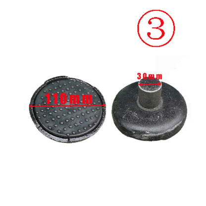 3T Horizontal Hydraulic Jack Accessories - 2.5Tons 3 Tons Torsion Spring Universal Wheel Pallet Front Wheel for Workshop Repair