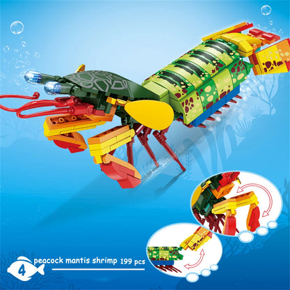 Shark Ocean Animal Building Block Toy - Enhance Hands-On Skills, Deepen Understanding of Marine Life, Perfect Fun Playtime Toy